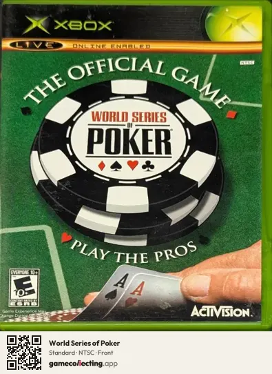 World Series of Poker Xbox, NTSC box front