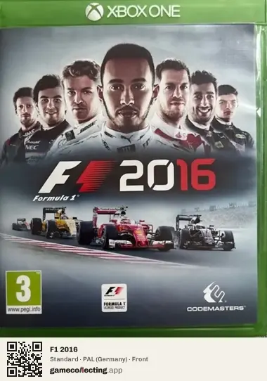 F1 2016 Xbox One, Germany box front