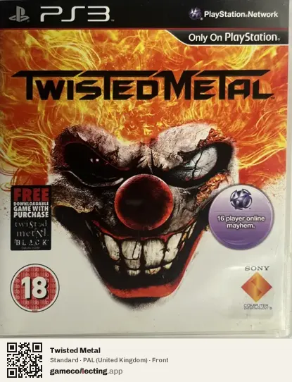 Twisted Metal PlayStation 3, United Kingdom box front