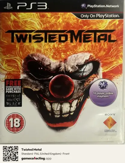 Twisted Metal PlayStation 3, United Kingdom box front