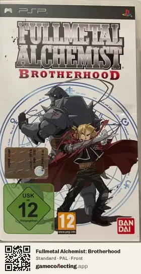 Fullmetal Alchemist: Brotherhood PlayStation Portable, PAL box front