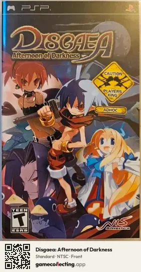 Disgaea: Afternoon of Darkness PlayStation Portable, NTSC box front