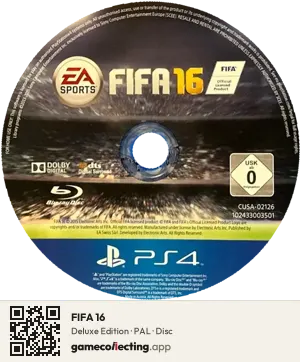 FIFA 16 PlayStation 4, PAL disc