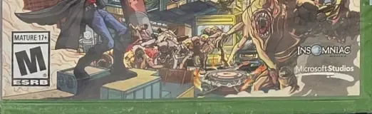 Sunset Overdrive, the ESRB box on its front