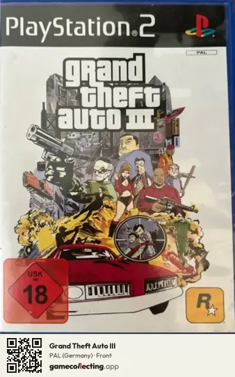 Grand Theft Auto III PlayStation 2, Germany box front
