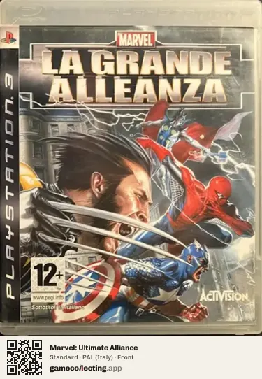 Marvel: Ultimate Alliance PlayStation 3, Italy box front