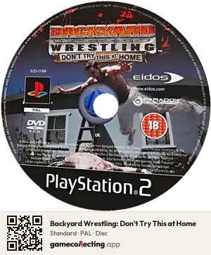 Backyard Wrestling: Don't Try This at Home PlayStation 2, PAL disc
