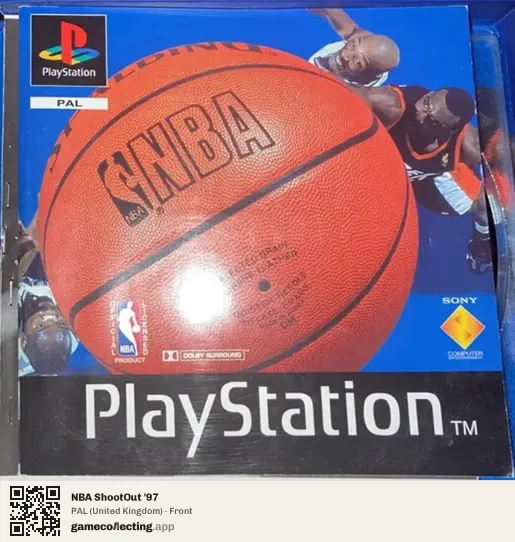 NBA ShootOut '97 PlayStation, United Kingdom box front