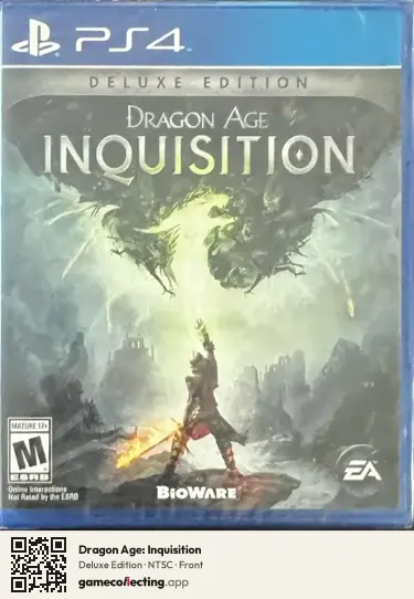 Dragon Age: Inquisition PlayStation 4, NTSC box front