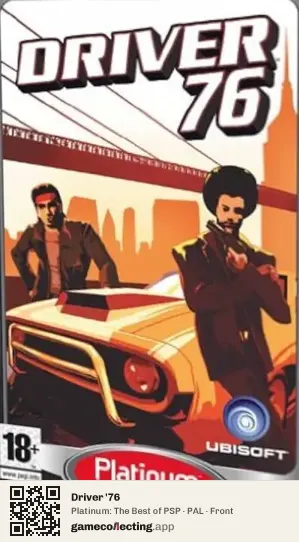 Driver '76 PlayStation Portable, PAL box front