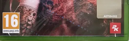 WWE 2K26, the PEGI square on its front