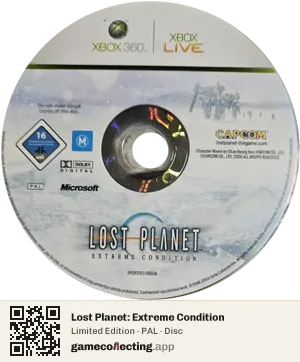 Lost Planet: Extreme Condition Xbox 360, PAL disc