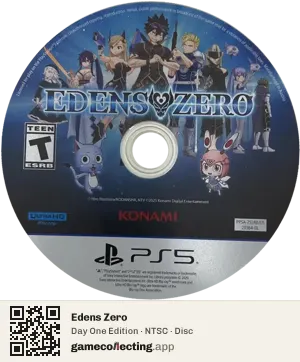 Edens Zero PlayStation 5, NTSC disc