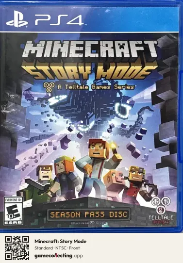 Minecraft: Story Mode PlayStation 4, NTSC box front