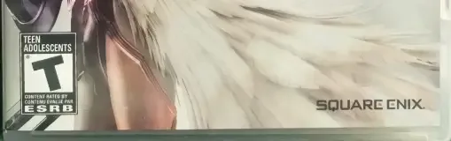 Final Fantasy XIII-2, the ESRB box on its front