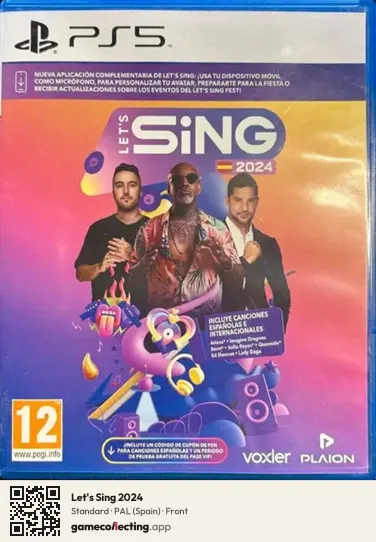 Let's Sing 2024 PlayStation 5, Spain box front