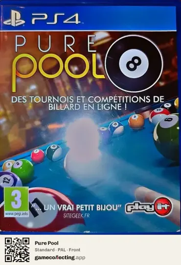 Pure Pool PlayStation 4, PAL box front