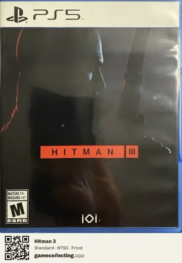 Hitman 3 PlayStation 5, NTSC box front