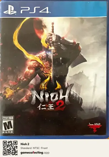 Nioh 2 PlayStation 4, NTSC box front