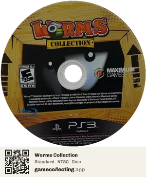 Worms Collection PlayStation 3, NTSC disc