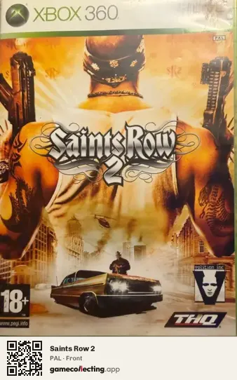 Saints Row 2 Xbox 360, PAL box front