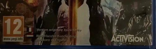Transformers: Rise of the Dark Spark, the PEGI square on its front