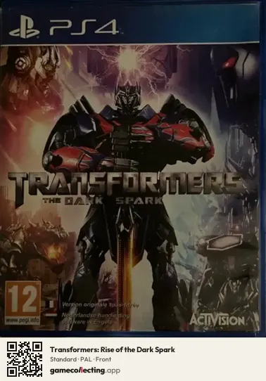 Transformers: Rise of the Dark Spark PlayStation 4, PAL box front