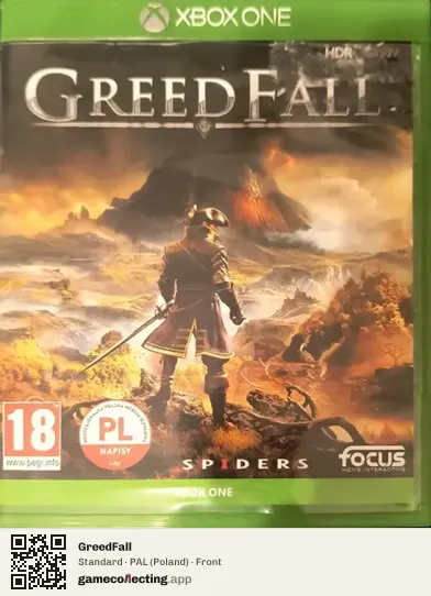 GreedFall Xbox One, Poland box front