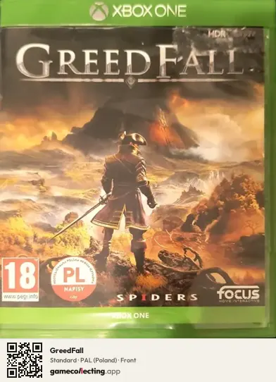 GreedFall Xbox One, Poland box front
