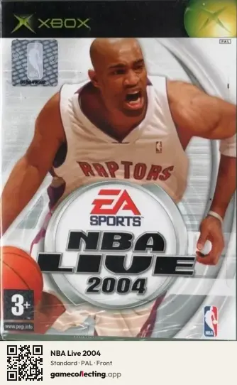 NBA Live 2004 Xbox, PAL box front