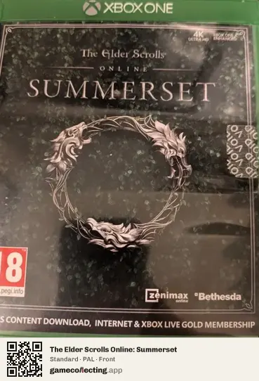 The Elder Scrolls Online: Summerset Xbox One, PAL box front