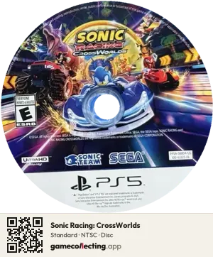 Sonic Racing: CrossWorlds PlayStation 5, NTSC disc
