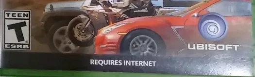 The Crew, the ESRB box on its front