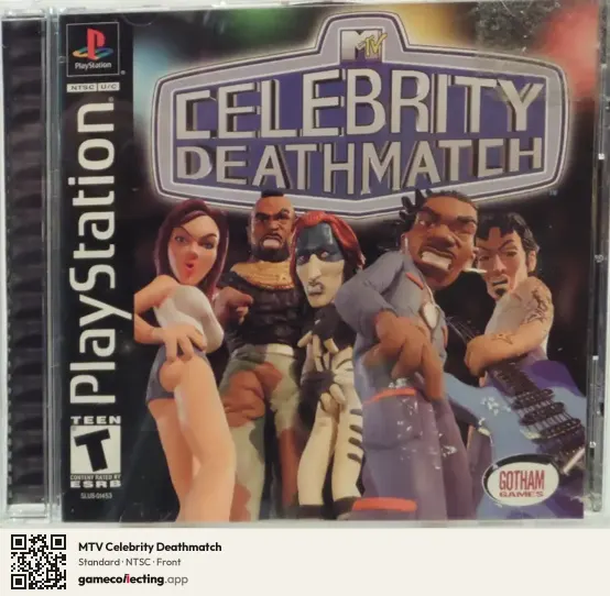 MTV Celebrity Deathmatch PlayStation, NTSC box front