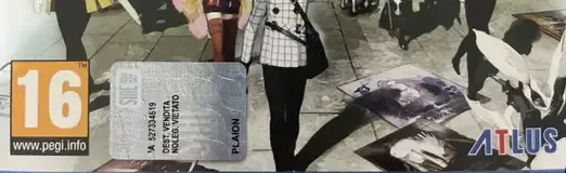 Metaphor: ReFantazio, the PEGI square on its front