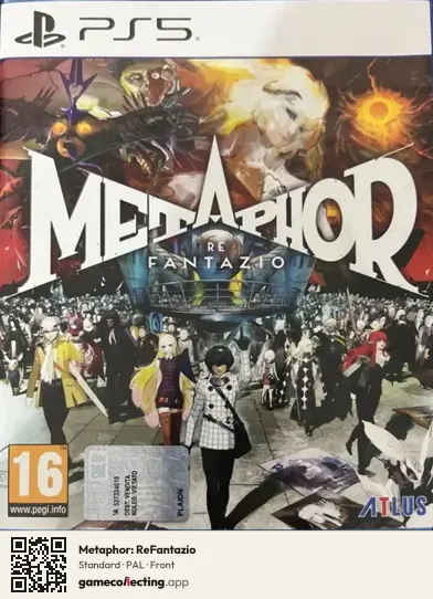 Metaphor: ReFantazio PlayStation 5, PAL box front