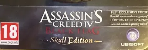 Assassin's Creed IV: Black Flag, the PEGI square on its front