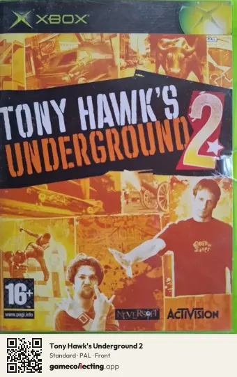Tony Hawk's Underground 2 Xbox, PAL box front