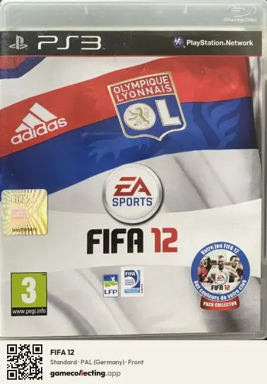 FIFA 12 PlayStation 3, Germany box front