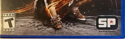 Infamous Second Son, the ESRB box on its front