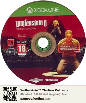Wolfenstein II: The New Colossus Xbox One, PAL disc
