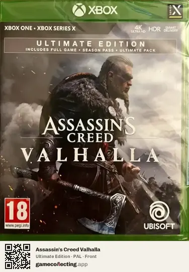 Assassin's Creed Valhalla Xbox One, PAL box front