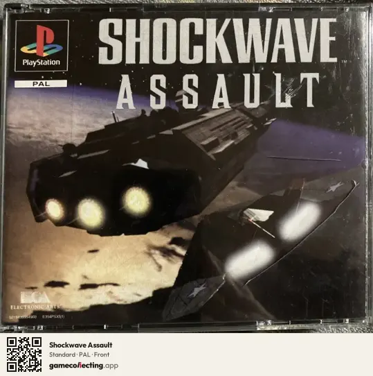 Shockwave Assault PlayStation, PAL box front