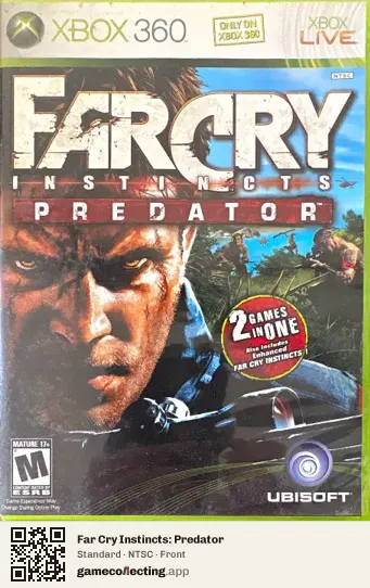 Far Cry Instincts: Predator Xbox 360, NTSC box front