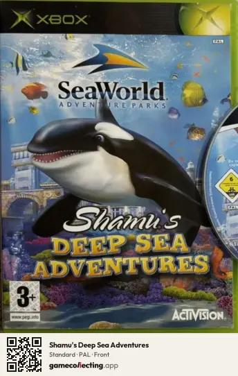Shamu's Deep Sea Adventures Xbox, PAL box front