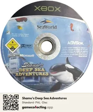 Shamu's Deep Sea Adventures Xbox, PAL disc