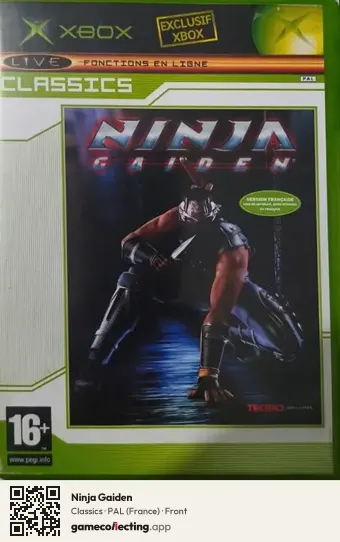 Ninja Gaiden Xbox, France box front
