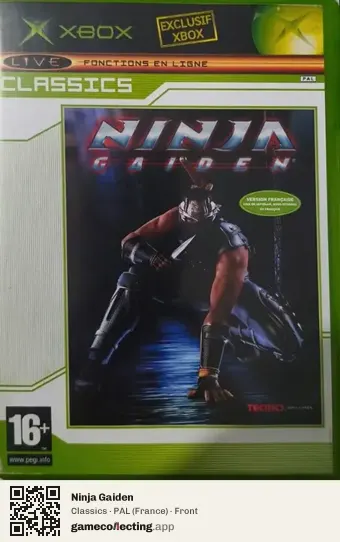 Ninja Gaiden Xbox, France box front