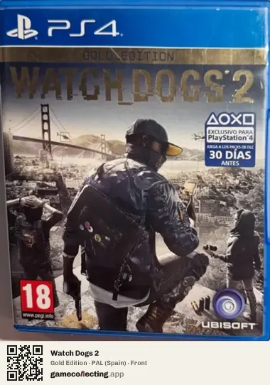Watch Dogs 2 PlayStation 4, Spain box front
