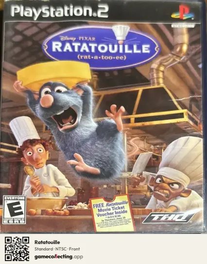 Ratatouille PlayStation 2, NTSC box front